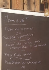 Menu O’Bistrot Del’Yo - Exemple de menu