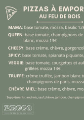 Menu Becco - Les pizzas