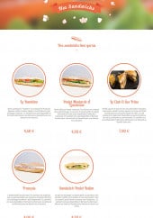 Menu Cantine & Gamelle - Sandwiches 