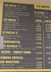 Menu Chez Tonton - Exemple de menu