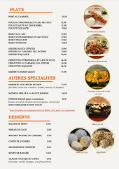 Menu Hanoi Bistro - Les plats, autres spécialités et desserts