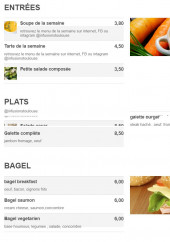 Menu In Fusions - Les entrées , plats..........