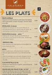 Menu Jalapeños - Les plats, churros et New York cheesecake