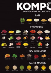 Menu Kompo - Salades et wrap à composer