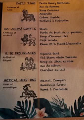 Menu L'Arrosoir - Pasti time, roses de glaces et  mezcal negroni,...
