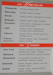 Menu L'ormeau - Les habituelles et viandes