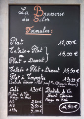 Menu La Brasserie Des Silos - Les formules