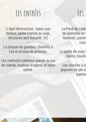 Menu La cantine des Sales Gosses - Le menu midi
