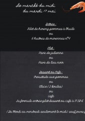 Menu La Criée Des Gourmands -  Le marché du midi