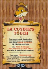 Menu Le Coyote Burgers - La coyote's touch