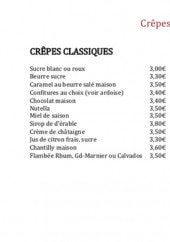 Menu Le Galuchat - Menu crêpes