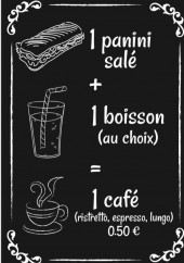 Menu Le Grain de Blé - formule panini