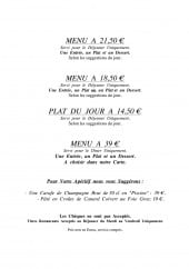 Menu Le L - Menus