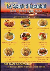 Menu Le Soleil d'Istanbul - Carte et menu Le Soleil d'Istanbul Toulouse