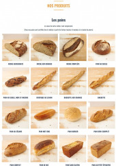 Menu Les Frères Chapelier - Les pains