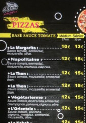 Menu Ô Pâchâ - Les pizzas