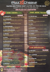Menu Pizz&Cheese - La carte