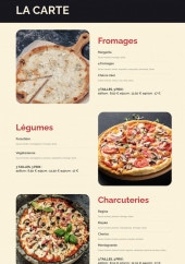 Menu Pizza di mama - Les pizzas