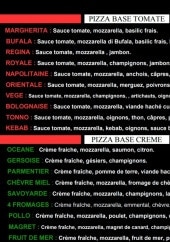 Menu Pizzeria Purpan - Les pizzas