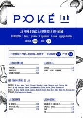 Menu Poke.Lab - La carte