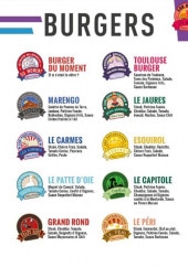 Menu Toulouse Burger - Les burgers