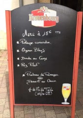 Menu Faisan doré - Exemple de menu