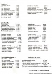 Menu L'Ile de Phuket - Plats à emporter