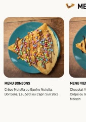 Menu Crep Eat - Les menus sucrés