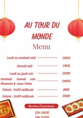 Menu Au Tour Du Monde - Le menu