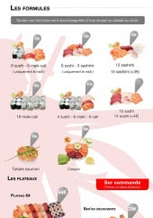 Menu Sen'do Sushi - Les formules 