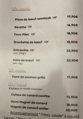 Menu Le MaCam’s - Les viandes, canards, ...