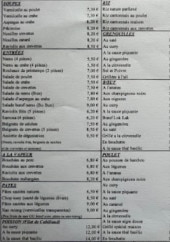 Menu Le Triangle d'Or - Les soupes, entrées et poulet, ...