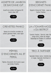 Menu Beau et Bon - Pour commencer