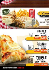 Menu Caz Food - Les tacos
