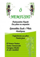 Menu O Nemsushi - Carte et menu O Nemsushi Cazeres