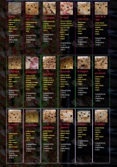 Menu Piz à eve - Les pizzas (suite)