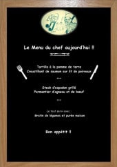 Menu Le J&J - Un exemple de menu du jour