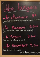 Menu Le J&J - Les burgers