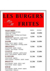 Menu Chez Marc & Mimi - Les burgers et salades