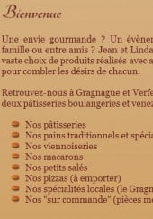 Menu Les délices de Gragnague - Les informations sur le menu