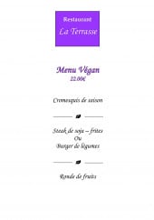 Menu Domaine de la Terrasse - Menu végan