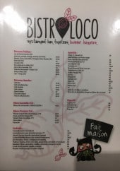 Menu Bistroloco - Boissons, bières, cocktails,...