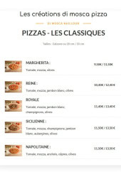 Menu Di Mosca - Les classiques