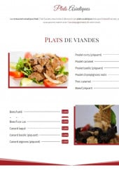 Menu Maki Thaï Fast Food - plats de viandes