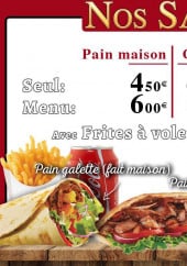 Menu Tacos gratiné - Les sandwiches et menu enfanrt