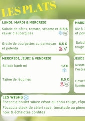 Menu Un Zest' de Saison - Exemple des plats de la semaine