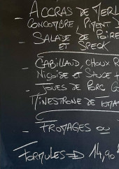 Menu Le Bistrophile - Les accras de merlu, salade de poire, formules, ...