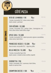 Menu Sporting Eat - Les pizzas base crème et pizzas base tomate