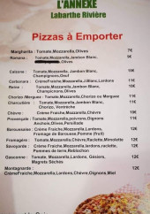 Menu L'Annexe - Les pizzas