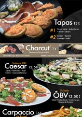 Menu O bon vivre - Tapas, salades et carpaccio 